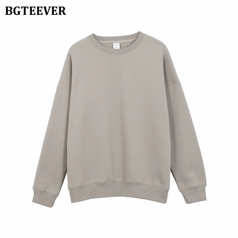 BGTEEVER Winter Thicken Fleece Loose Women Pants Trousers 2021 Casual Drawstring Cotton Warm Female Sweatpants Ladies Pantalon