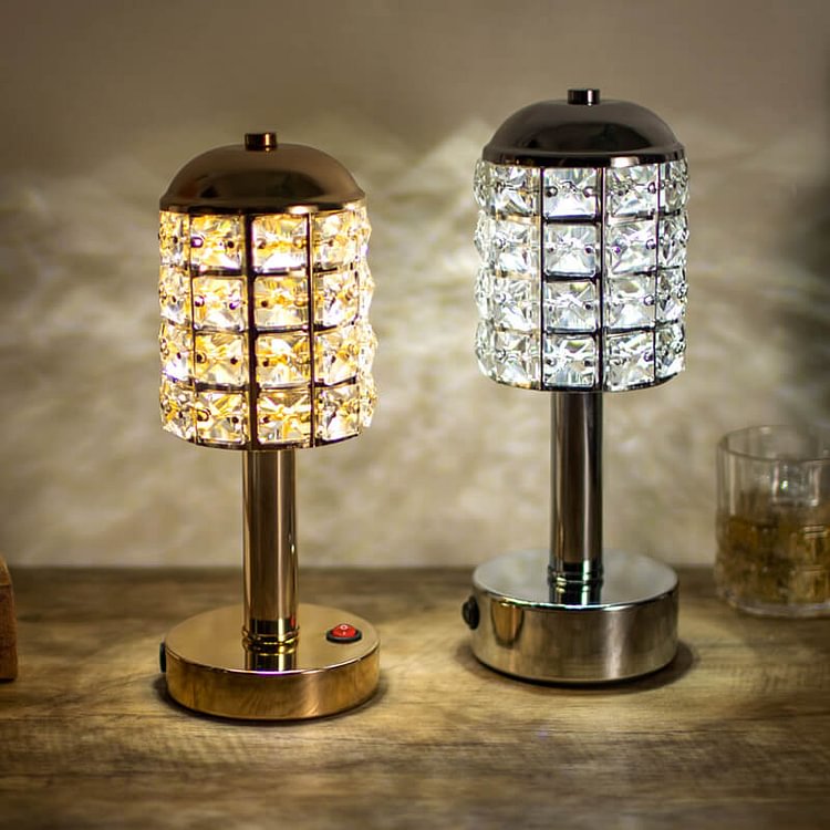 LED Crystal Rechargeable Table Lamp