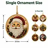 6pcs DIY Pearl Diamond Painting Christmas Tree Hanging Ornaments