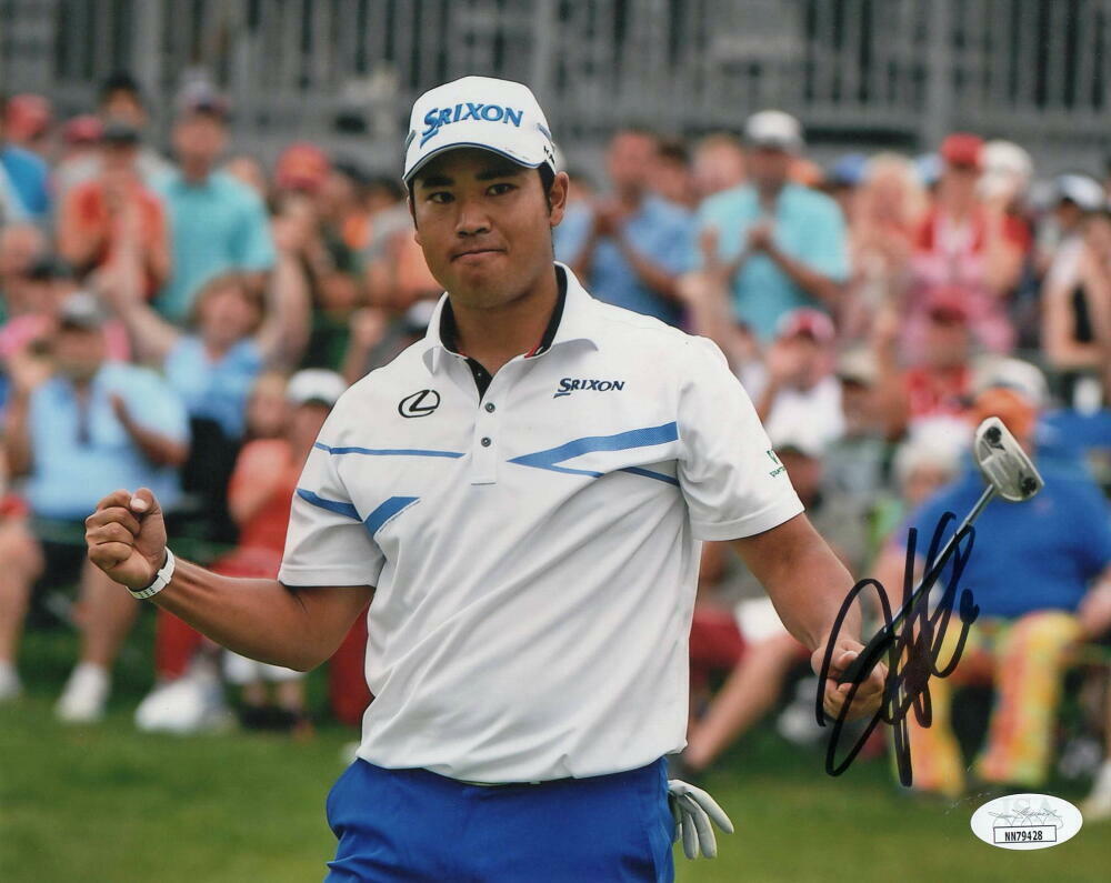 HIDEKI MATSUYAMA SIGNED AUTOGRAPH 8X10 Photo Poster painting - 2021 MASTERS CHAMPION, RARE! JSA