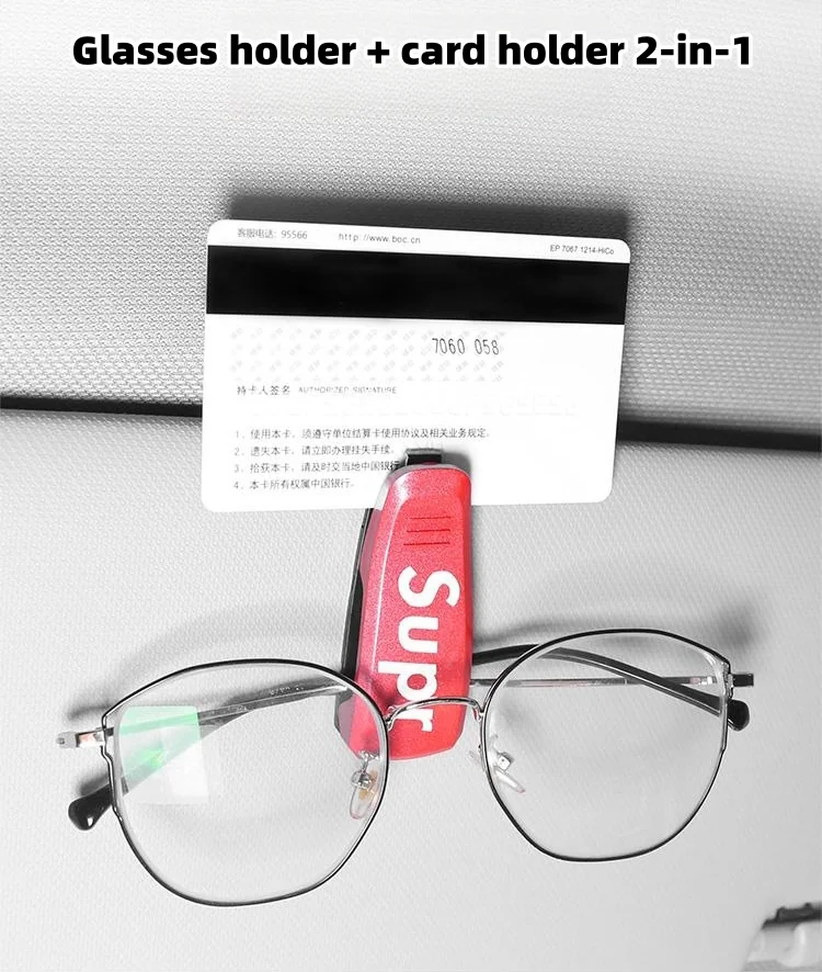Fashionable and trendy car multifunctional glasses holder