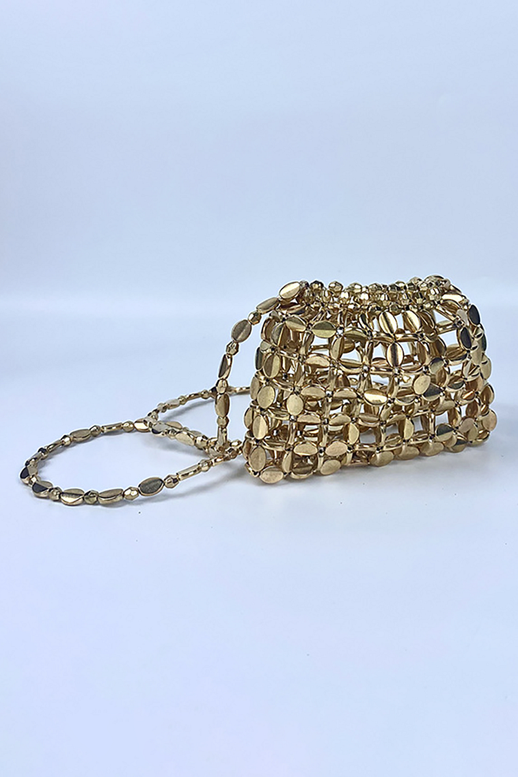 Handmade Beaded Braided Sparkling Shoulder Bags