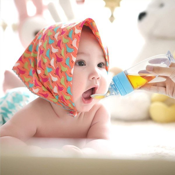 Baby Squeezy Food Grade Silicone Spoon Bottle