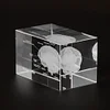 3D Laser Etched Brain Glass Cube Anatomy Diagram, Medical Crystal Inner Carving Ornaments K9 Crystal Cube Heart Lung Skeleton Teeth Brain Anatomy Stereogram