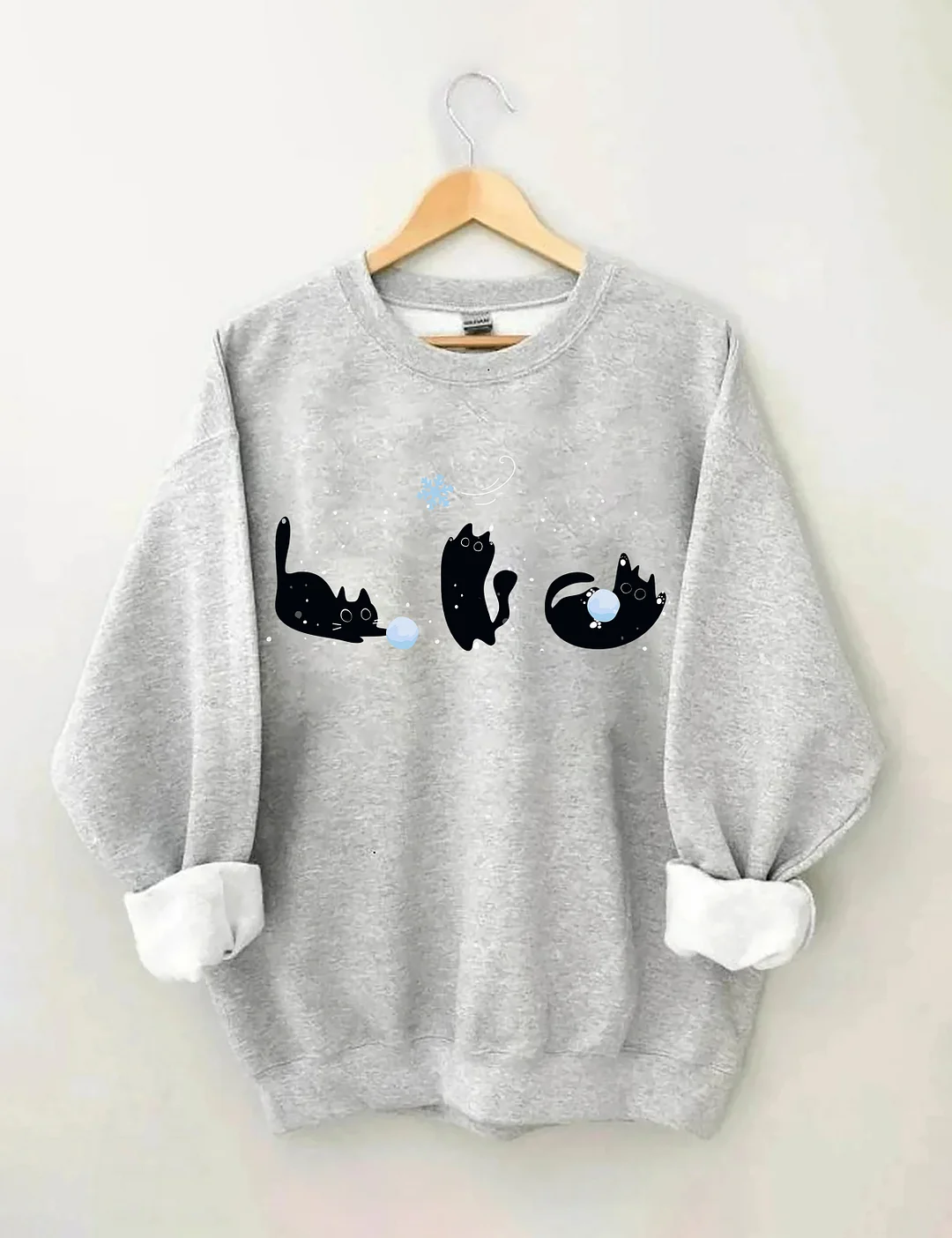 Black Cats Winter Sweatshirt