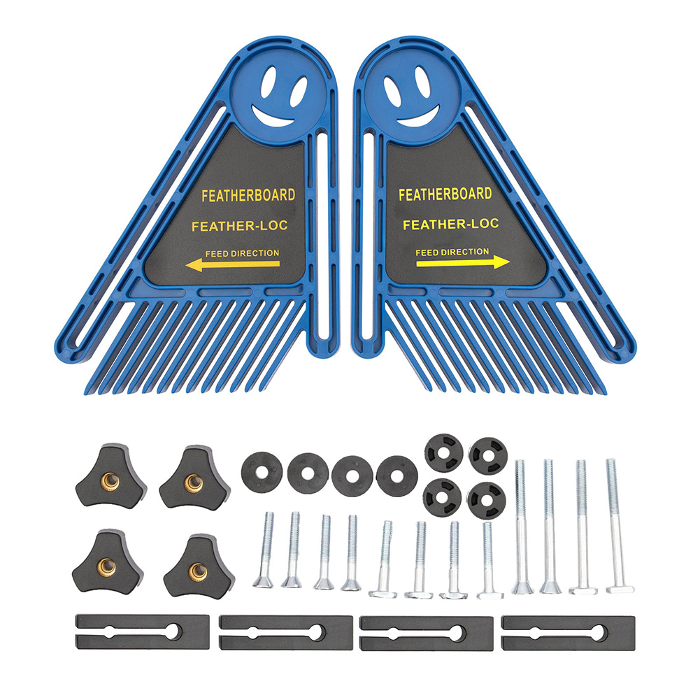 

Double Featherboard Set Miter Gauge Slot Table Saw Woodwork DIY Safety Tool, Yellow, 501 Original