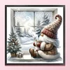 (US Local)Gnome-14CT Counted Cross Stitch Kit(40x40cm)