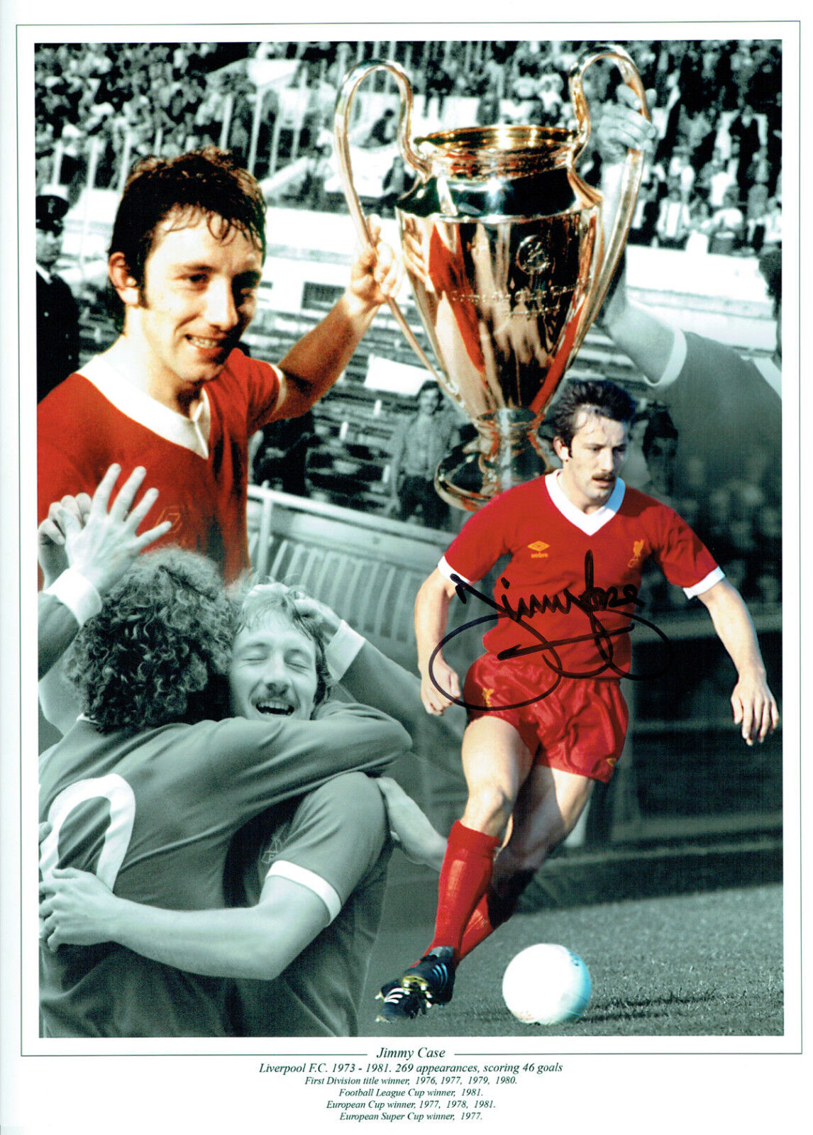 Jimmy CASE Signed Autograph Liverpool 16x12 Montage Photo Poster painting AFTAL COA