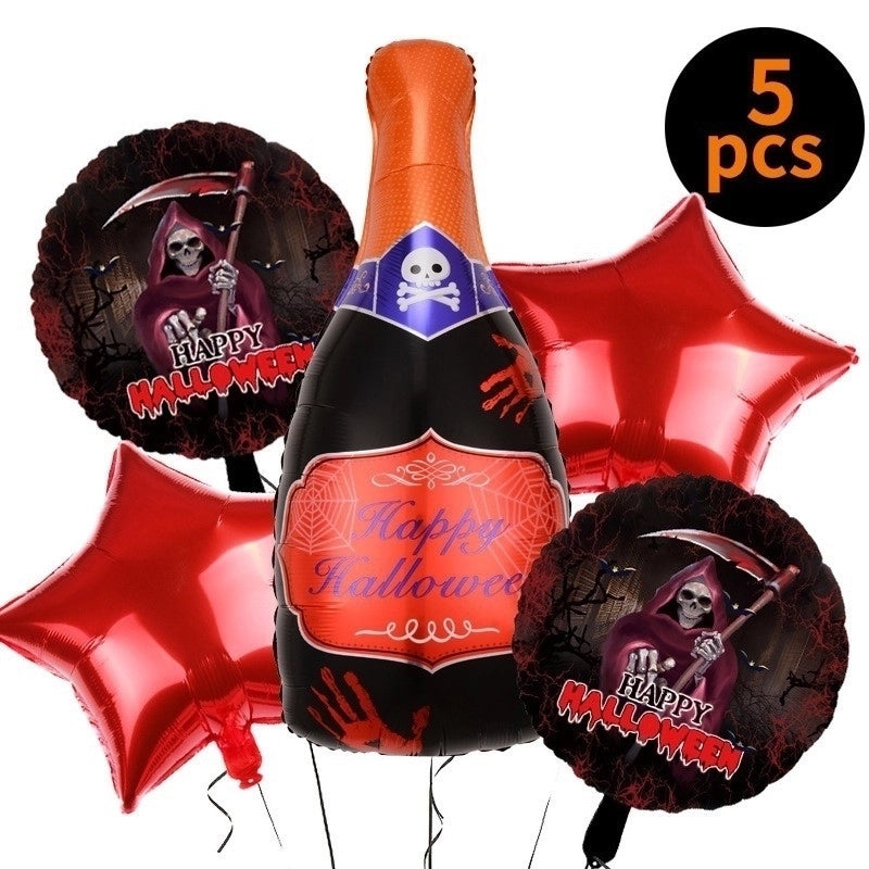 2 Pieces Halloween Geometric Aluminum Film Party Balloon