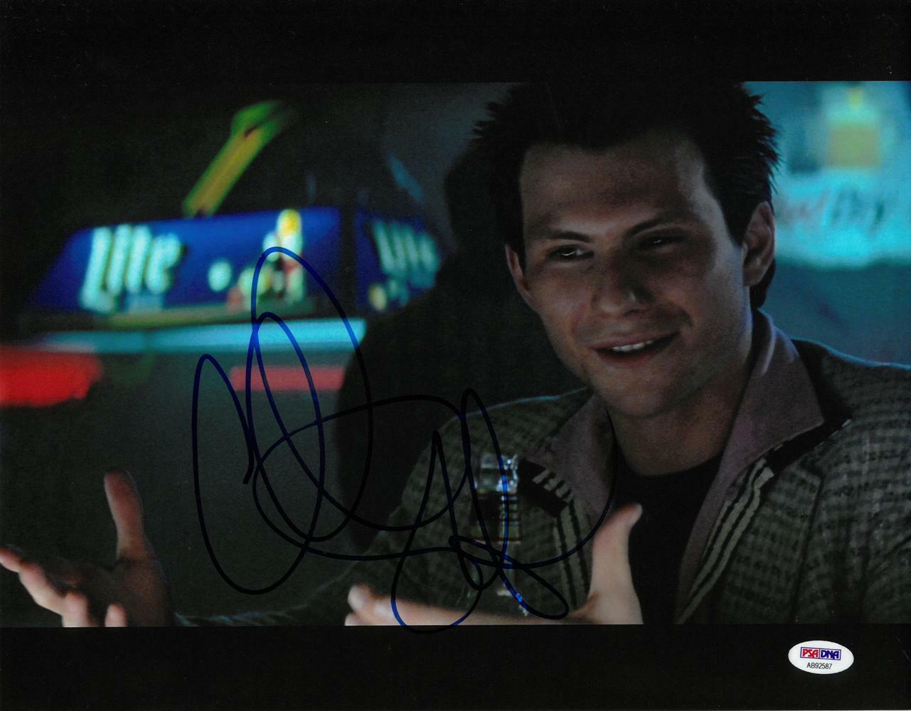 Christian Slater Signed True Romance Autographed 11x14 Photo Poster painting PSA/DNA #AB92587