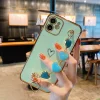 2023 Lovely Plating Heart Bracelet Camera All-inclusive Protective Case For iPhone 12 Pro Max 11 XS Max XR 7 8 Plus
