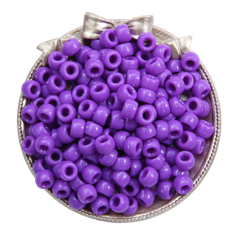 Acrylic Large Hole Barrel Beads 9*6mm Pony Beads Woven Handmade Diy Hand String Jewelry Accessories Beads Loose Beads