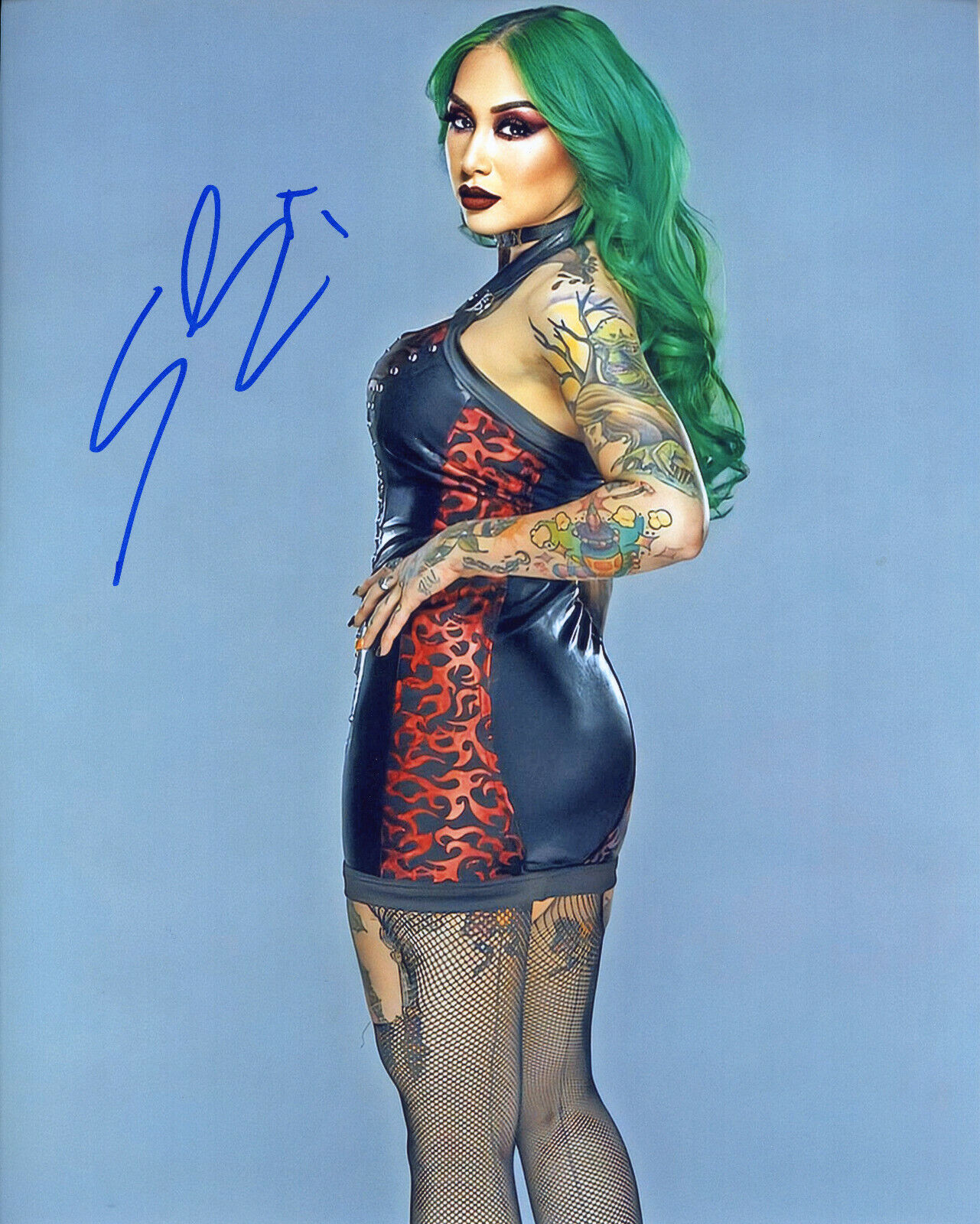 Shotzi Blackheart autographed 8x10 Sexy Hot In Person TNA WWE #24