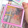 2Pcs Diamond Art Square Auxiliary Frame 3D Printing Diamond Art Desk Positioning Frame Lightweight for Boys Girls Adults Students Home Office Leisure (Sakura Pink small)