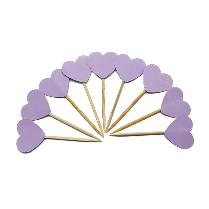 20 Pcs Handmade Lovely Glitter Heart Star Cupcake Toppers Birthday Wedding Party Decoration Cake Decoration Food Picks Supplies