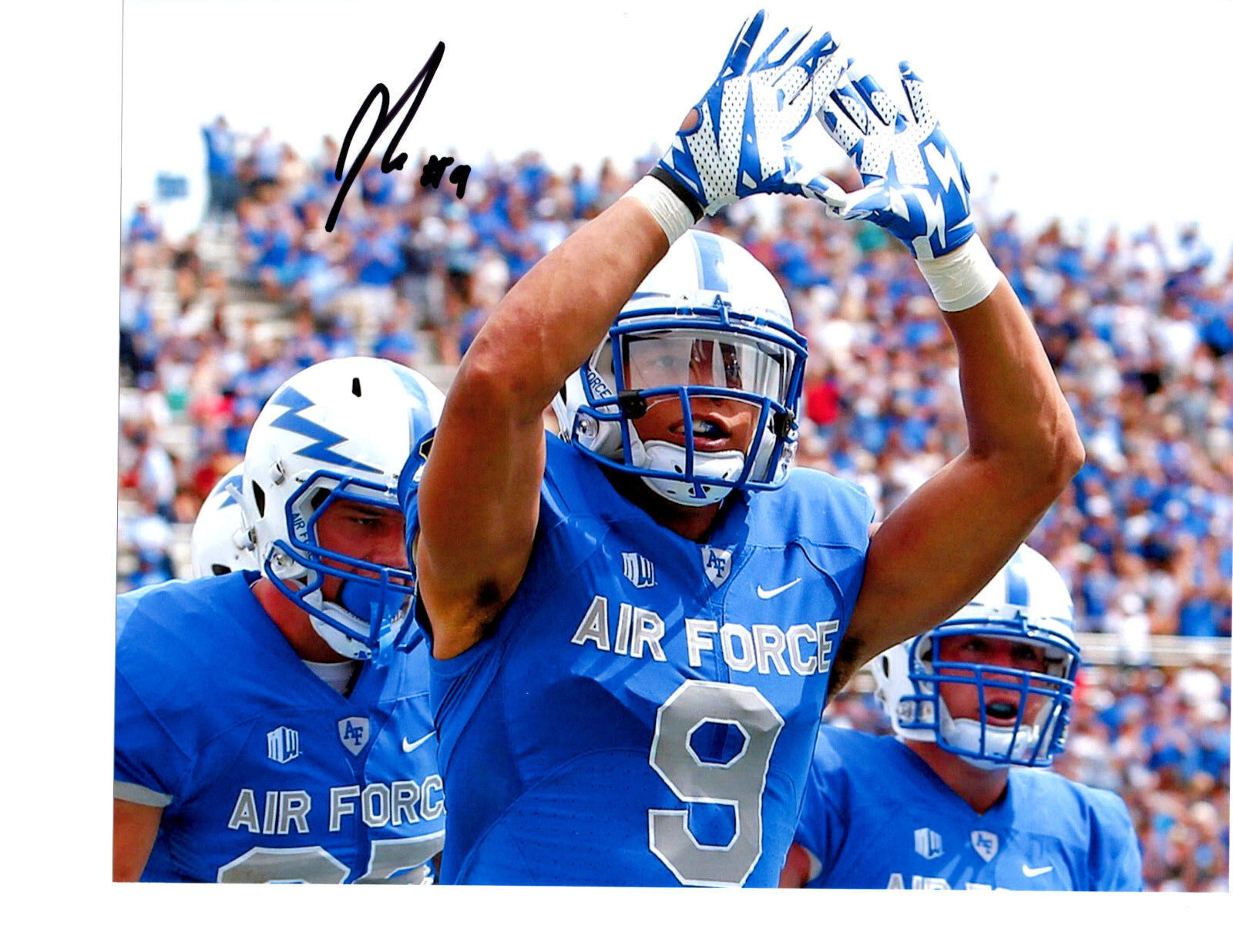 Jalen Robinette Air Force Falcons hand signed autographed 8x10 football Photo Poster painting d