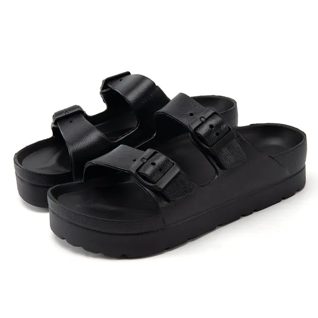 Summer Platform Slippers Women Shoes EVA Home House Slippers Casual Shoe Woman Pink White Red Beach Sandals Slides flip flops
