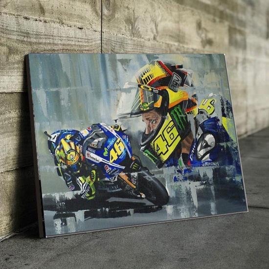 Valentino Rossi MOTO GP Canvas Wall Art