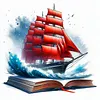 Sailboat Book-11CT/18CT Stamped Cross Stitch 25*25cm tapestrymarket