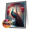 Peinture Au Diamant De Forage Rond Peacock-50 * 60CM (Grande Taille)