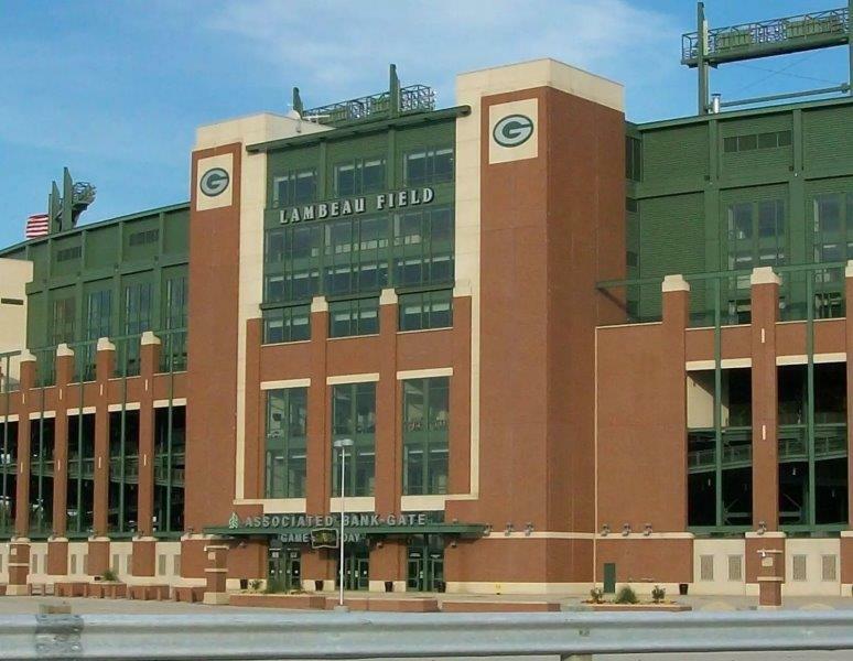 LAMBEAU FIELD ATRIUM Home of the Green Bay Packers Glossy 8 x 10 Photo Poster painting Poster