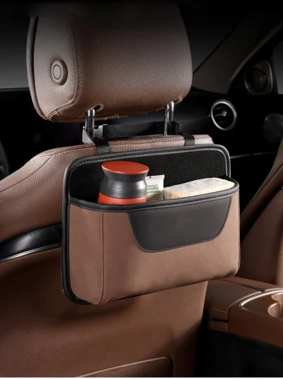 Car Seat Back Storage Bag Multifunctional Car Seat Back Water Cup Tissue Bag Storage Bag