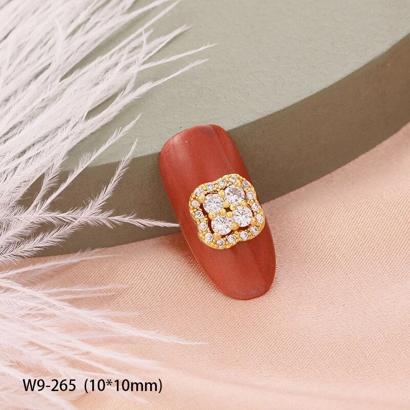 2pcs 2021 New 3D Metal Zircon Nail Art Jewelry Top Zircon Crystal Manicure Zircon Diamond Pendant Japanese Nail Decoration