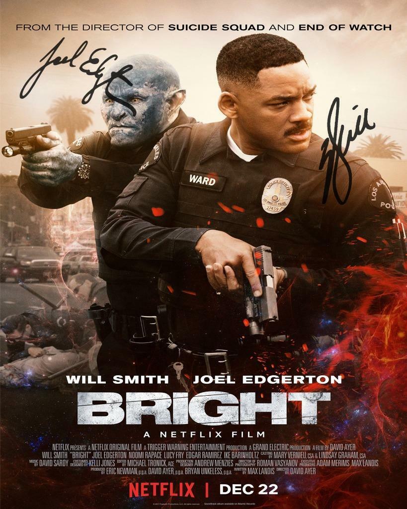 Bright Will Smith Joel Egberton SIGNED AUTOGRAPHED 10X8 REPRODUCTION Photo Poster painting PRINT