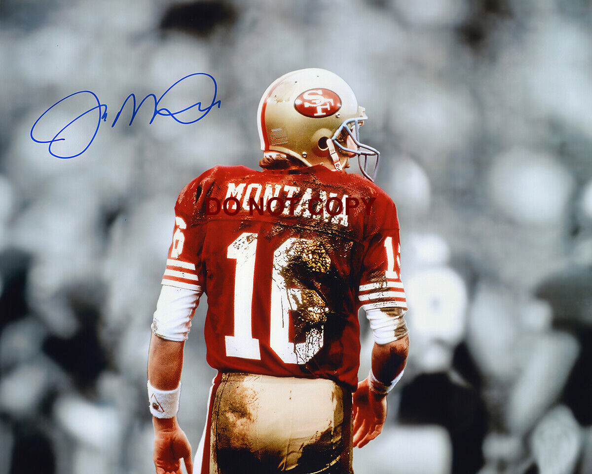 Joe Montana - Autographed Signed 8x10 Photo Poster painting (49ers NFL HOF) Reprint