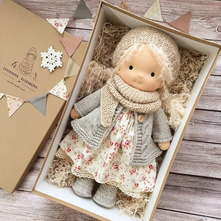 🎁🎁The Best Gift for Kids-Handmade Waldorf Doll👧(Buy 2 Free Shipping！)