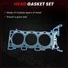 Autodevil Timing Chain Kit and Head Gasket Set 3.6L 3.0L 2.8L Fit for XTS SRX ATS CTS 07-18, for Impala Traverse Equinox 08-19,for LaCrosse Enclave 07-19,Fit for GMC/Saab/Suzuki 9-0753S HS26376PT-5