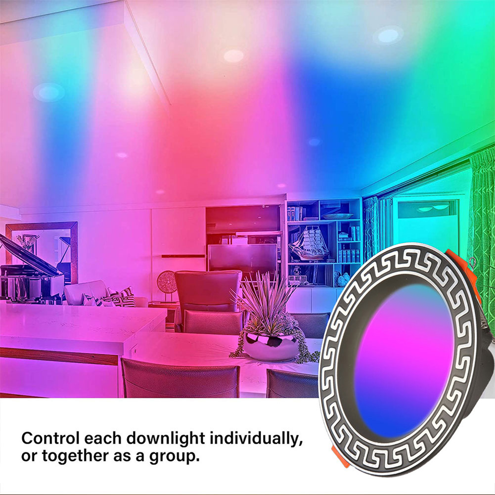 

Home Smart Lamp Wifi LED Ceiling APP Control Downlight Dimmable RGB Light, Fc-td001, 501 Original