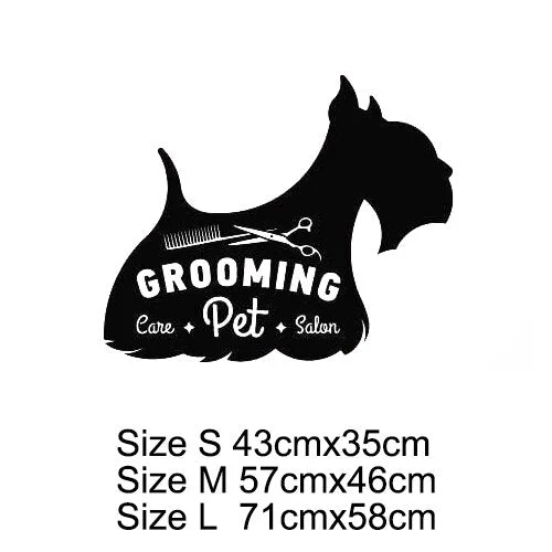 29 Styles Grooming Salon Dog Pet Vinyl Wall Stickers Wallpaper Home Decor Mural Removable Wall Sticker Gift