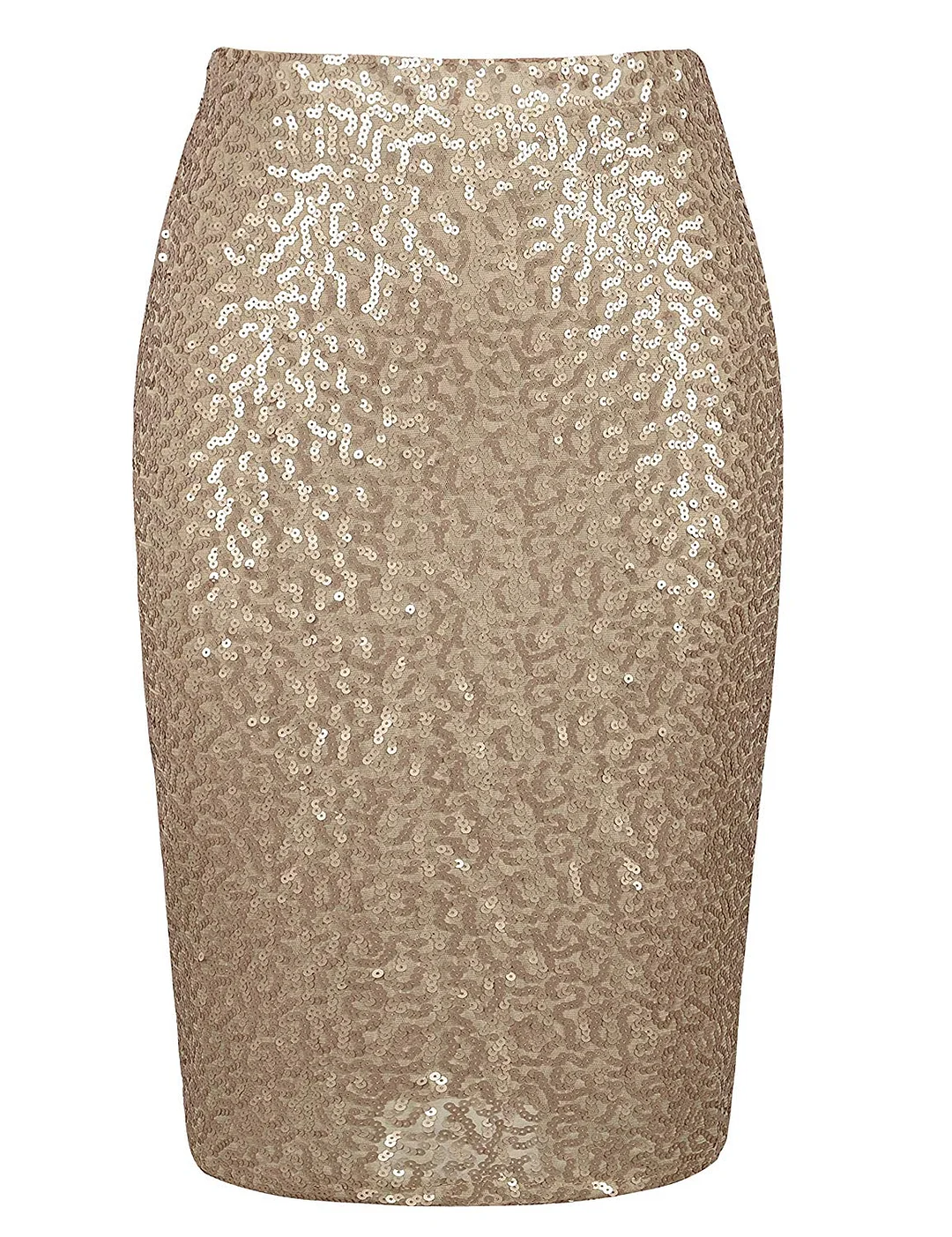 Women's Sequin Skirt High Waist Sparkle Pencil Skirt Party Cocktail