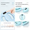 Electric Body Fascia Ring Vibration Body Shaping Massager Rechargeable 4-Sided Massager Head Fascia Ring Multifunctional Handheld Muscle Fascias Gun Deep Tissue Massage Device