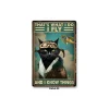 Cat Meta Universe Tin Painting Home Wall Decor