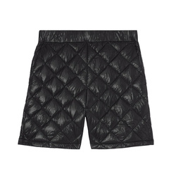 Custom Elastic Waist Diamond Quilted Padded Shorts Men