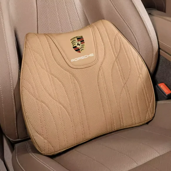 Napa Leather Car Seat Cushion Lumbar Seat Cushion