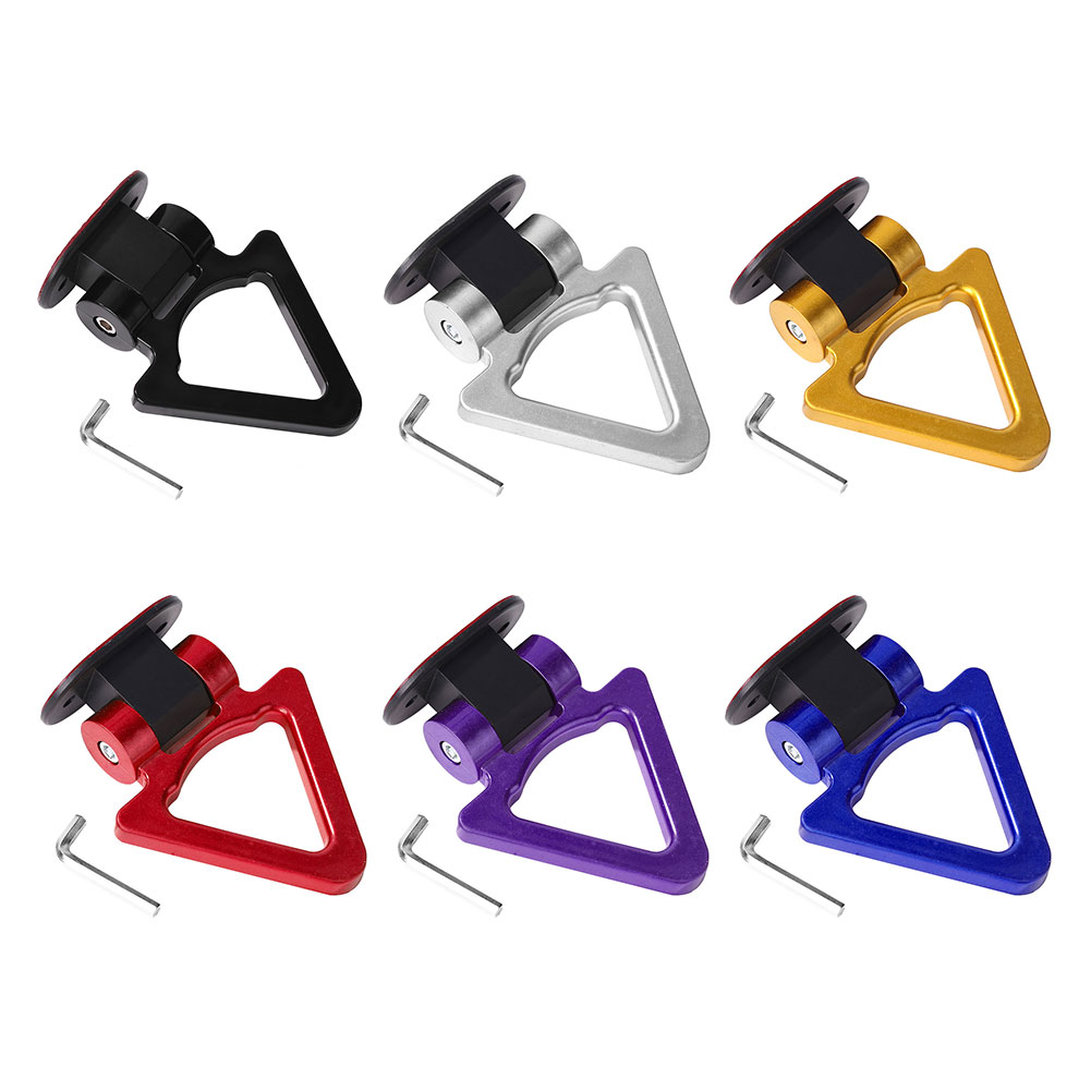 

Decorative Car Trailer Hook Racing Triangle Style Auto Bumper Towing Hook, Gold, 501 Original