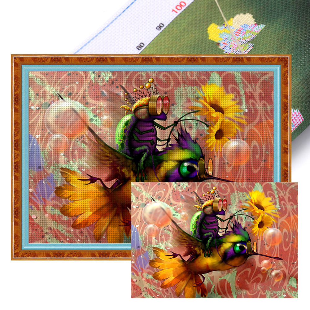 Funny Bird Full 11CT Pre-stamped Canvas(60*45cm) Cross Stitch