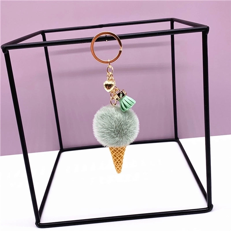 Cute Ice Cream Metal Keychain
