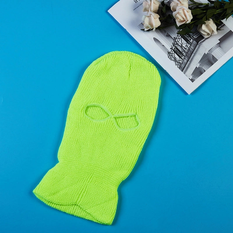 Cycling Mask Cold-proof Warm Headgear Outdoor Fleece Wool Hat Winter Sports Headgear Ski