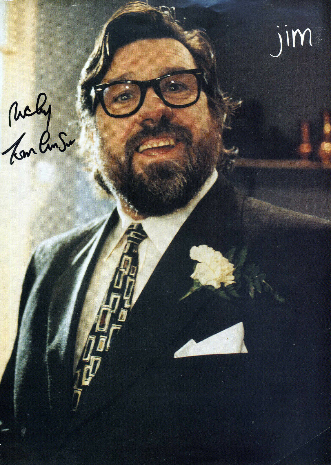 RICKY TOMLINSON Signed Photo Poster paintinggraph - Film & TV Actor THE ROYLE FAMILY - preprint