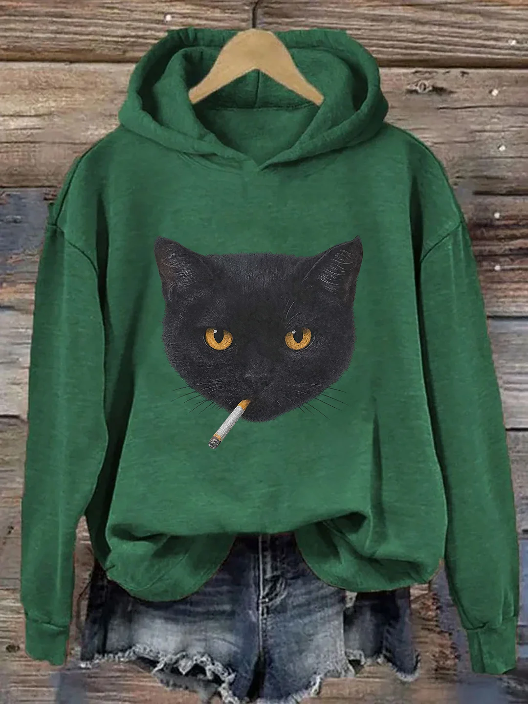 Smoking Cat Hoodie