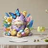 Diamond Painting Acrylic Easter Egg Tabletop Ornaments Decorations for Adult Beginner Home Decor DIY Crafts Gift