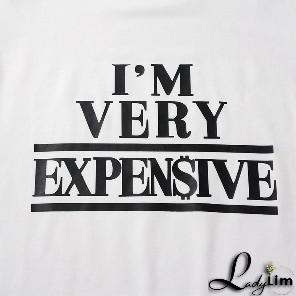 Blue Fashion Casual Letter Print Basic O Neck T-Shirts