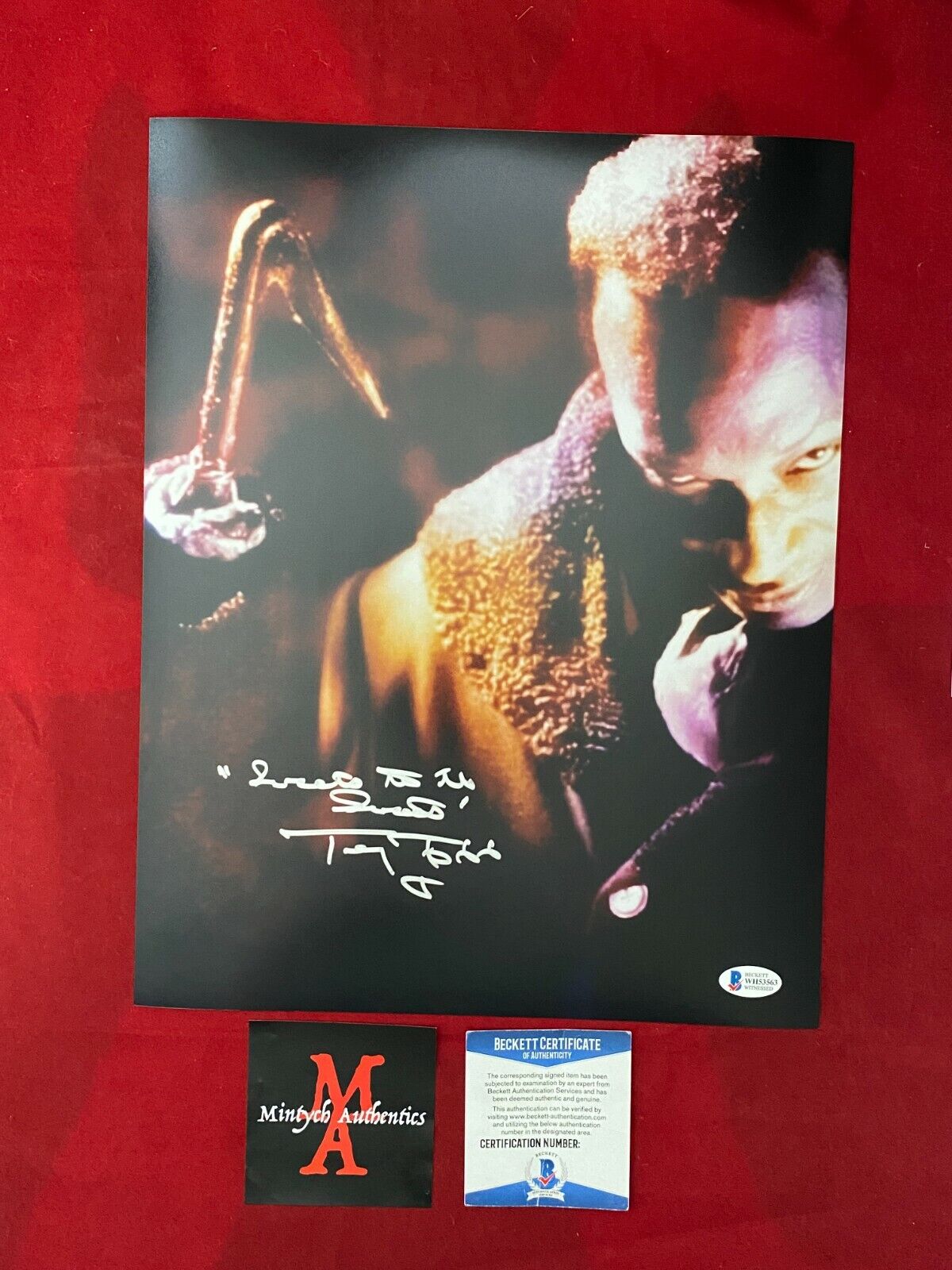 TONY TODD AUTOGRAPHED SIGNED 11x14 Photo Poster painting! CANDYMAN! BECKETT COA! HORROR!