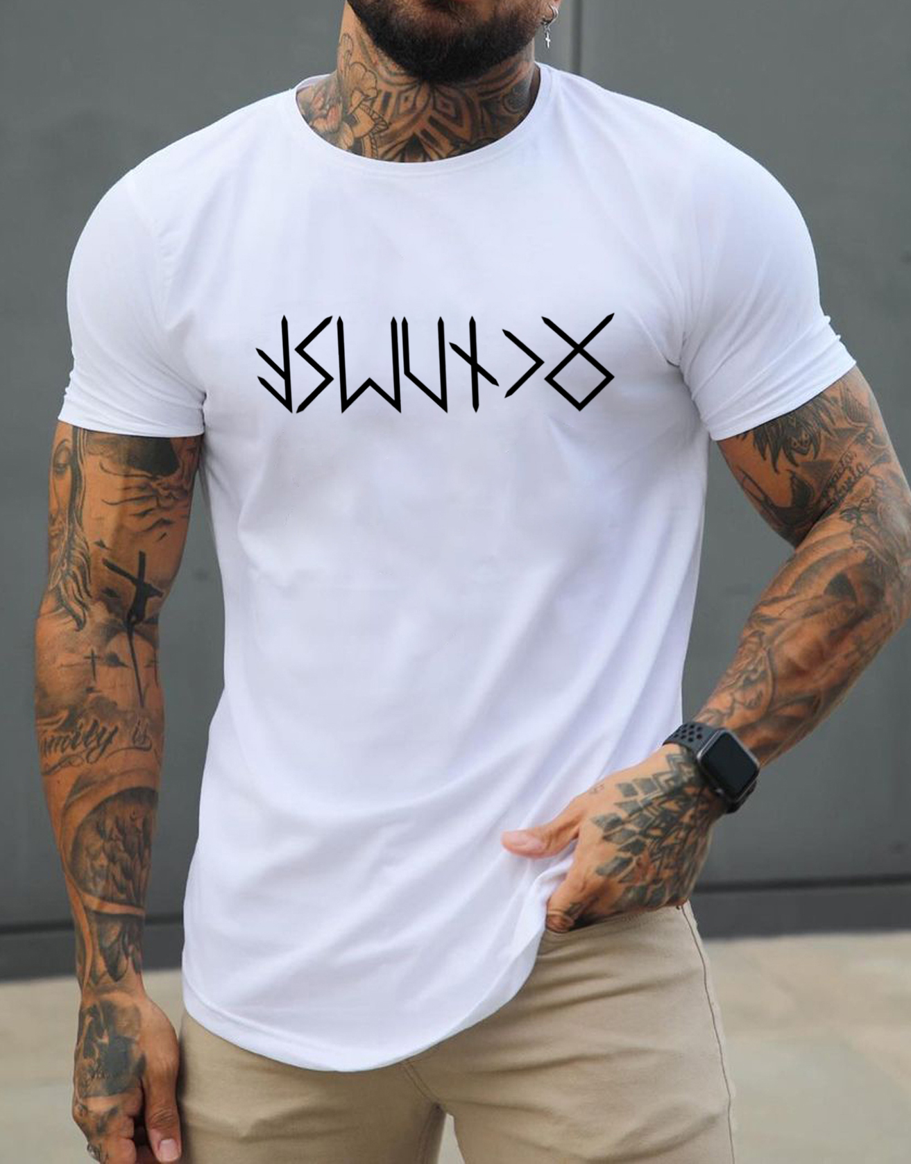 Nordic Viking Mythology Rune T-Shirt / TECHWEAR CLUB / Techwear