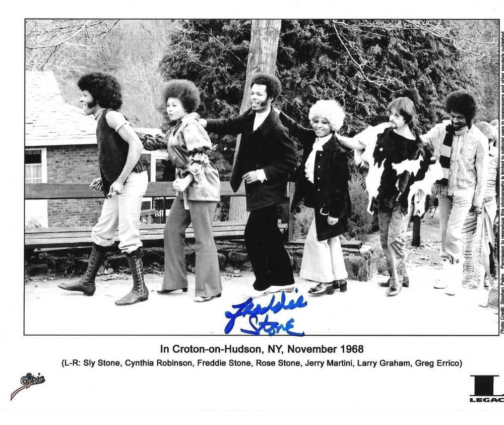 * FREDDIE STONE * signed 8x10 Photo Poster painting * SLY & THE FAMILY STONE * * 7