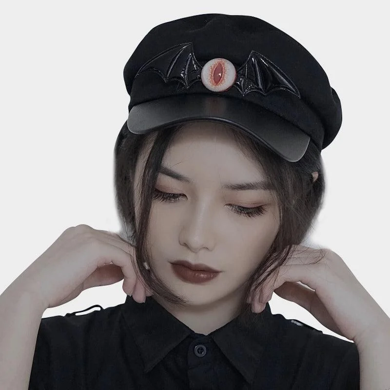 Bat Glaring Eye Beret